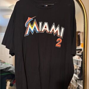 Black Miami Graphic T-Shirt - Size XXL